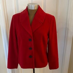 Coldwater Creek Vibrant Red Blazer